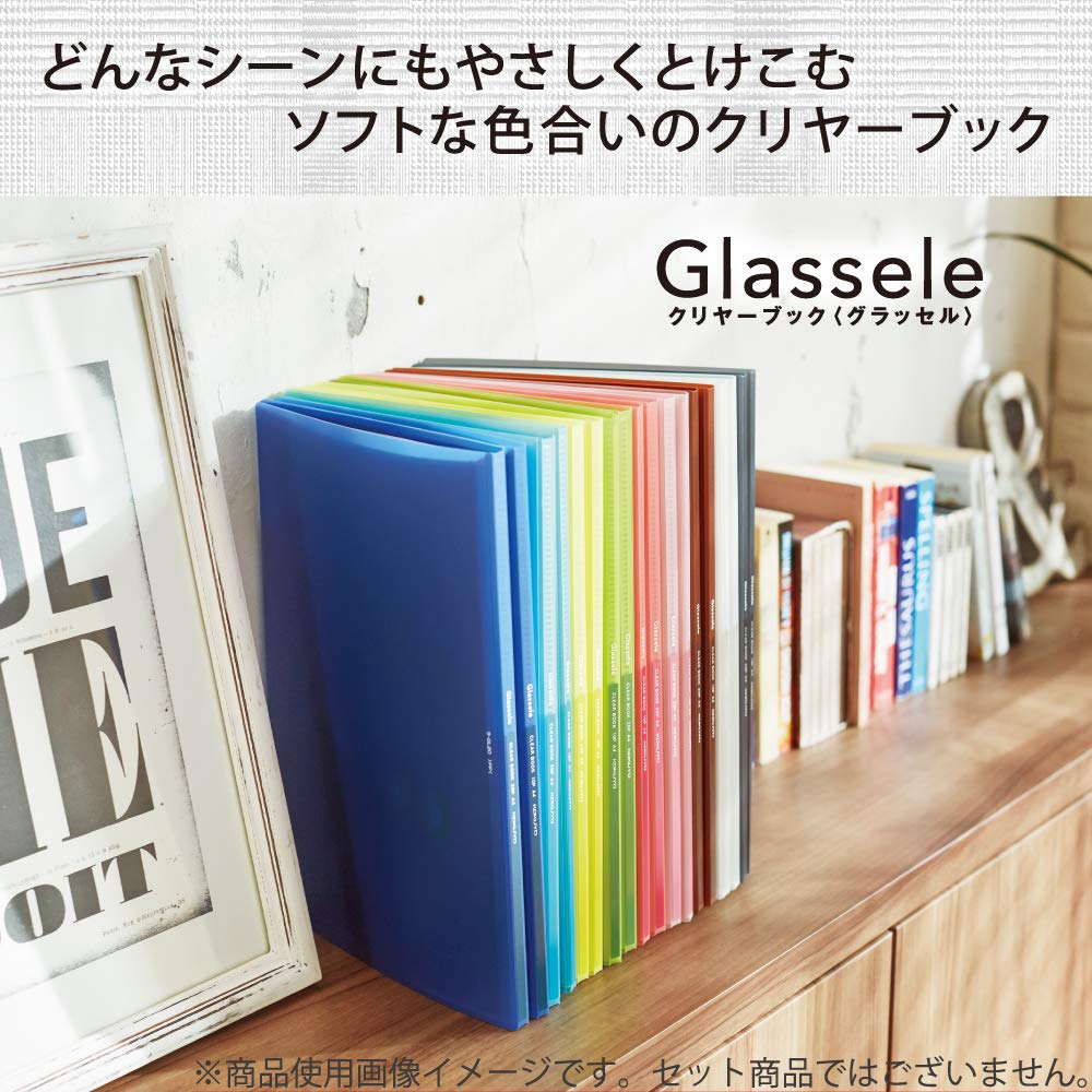 Amazon.co.jp: コクヨ ファイル クリヤーブック グラッセル 固定式 A4